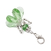 Angel Glass Pendant Decorations HJEW-MZ00260-04-4