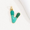 Alloy Enamel Pendants ENAM-S023-01G-V-1