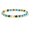Natural Gemstone Beaded Stretch Bracelets TU5709-12-1
