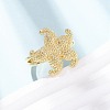 Ocean Brass Cuff Open Rings LS-RJEW-Z129-01G-03-2