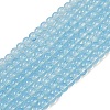 Baking Paint Glass Beads Strands DGLA-Q023-8mm-DB46-2