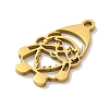 Christmas 201 Stainless Steel Pendants LS-STAS-Q015-07G-2