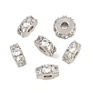Brass Pave Clear Cubic Zirconia Beads CU-CBA6A75-19A-P-1
