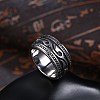 Men's Stainless Steel Finger Rings RJEW-BB29955-11-5