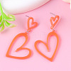 Fashionable Stainless Steel Acrylic Dangle Stud Earrings FS-WGAB06E-08-1