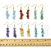 Natural & Synthetic Gemstone Dangle Earrings EJEW-FS00056-5
