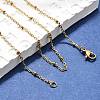 304 Stainless Steel Cable Chain Necklaces NJEW-P147-06G-4