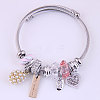 Adjustable Stainless Steel European Bangles FS-WG81C2D-03-1