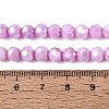 Anti-Tarnish Electroplate Glass Beads Strands EGLA-ZX010-6mm-05-6