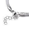 Unisex 304 Stainless Steel Herringbone Chain Bracelets X-BJEW-O177-01A-P-2