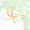 Alloy Cuff Bangles for Women BJEW-Z168-01G-02-2
