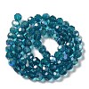Electroplate Transparent Glass Beads Strands EGLA-A035-T10mm-L12-2