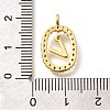 Brass Micro Pave Cubic Zirconia Pendants ZIRC-P123-01G-V02-3