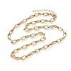 5MM 304 Stainless Steel Twisted Oval Link Chain Necklaces for Man and Women SA-CBAB767-18B-G-4