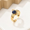 Natural Lapis Lazuli Finger Rings RJEW-K290-04G-4