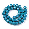 Opaque Solid Color Glass Beads Strands X-GLAA-T032-P8mm-13-2