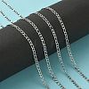 304 Stainless Steel Figaro Chains CHS-L015-17-5