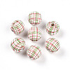 Easter Theme Printed Wood Beads WOOD-T032-22C-1