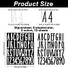 12 Sheets 2 Colors PVC Self-adhesive Label Stickers DIY-HY0001-01-2