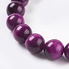 Natural Magenta Tiger Eye Beads Strands X-G-C076-8mm-1C-3