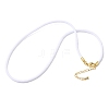 3MM Nylon Milan Cord Necklace Making NJEW-H084-01G-33-1