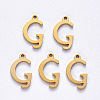Vacuum Plating 201 Stainless Steel Charms STAS-R105-G-G-2