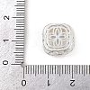 Hollow Rack Plating Brass Cubic Zirconia Beads KK-L236-13S-02-3