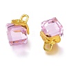 Transparent Glass Pendants LS-GLAA-H100-01G-2