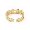 Brass Micro Pave Cubic Zirconia Open Rings RJEW-J017-VC275-3