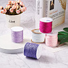 5 Rolls 5 Colors Nylon Braided Cord NWIR-YS0001-01B-6