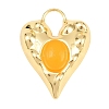 Dyed & Heated Natural Yellow Agate Pendants GG-G001-02G-06-1