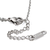 Roman Numerals Titanium Steel Link Bracelets BJEW-L689-01P-3