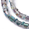 Electroplate Glass Beads Strands EGLA-L023A-HP03-2