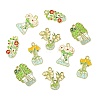 30Pcs 5 Styles Alloy Enamel Pendants ENAM-CJ0007-10-8