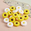 20Pcs 2 Styles Daisy Flower Silicone Beads JX649A-3