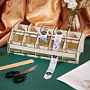 Wooden Adjustable Sticker Roll Holder Dispenser AJEW-WH0270-056-5