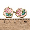 304 Stainless Steel Enamel Pendants STAS-P406-26A-G-3