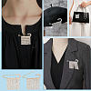 4Pcs Zinc Alloy & Crystal Rhinestone Tassel Brooch JEWB-PH0001-84G-5
