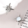 Rhinestone Star Clip-on Earrings EJEW-B116-01P-05-2