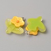 Translucent Resin Pendants RESI-TAC0019-09B-2