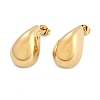 304 Stainless Steel Teardrop Stud Earrings EJEW-R008-01G-4