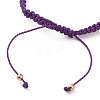(Jewelry Parties Factory Sale)Adjustable Waxed Polyester Cord Braided Bead Bracelets BJEW-JB05846-4
