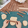 10Pcs 10 Styles  Wooden Rolling Pin DIY-UN0007-37-2