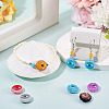 5Pcs Fuuny Painted Glass Beads Enamel Beads LAMP-TA0001-86-5