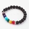 Natural Mixed Stone Stretch Bracelets BJEW-JB03078-1