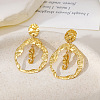 304 Stainless Steel Stud Dangle Earrings WGEDCDB-02-1