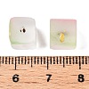 Frosted Glass Beads with Golden Glitter Powder X1-DGLA-NH001-8mm-01E-3