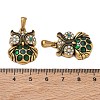 304 Stainless Steel Rhinestone Pendants RB-CBA7A56-08AG-03-3