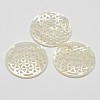 Natural Mother of Pearl Shell Pendants SSHEL-L002-18-2
