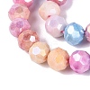 Anti-Tarnish Electroplate Glass Beads Strands EGLA-ZX010-8mm-14-5